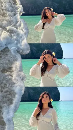 Beach photo collage