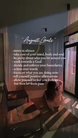 August Goals 