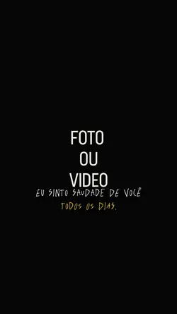 saudades de você