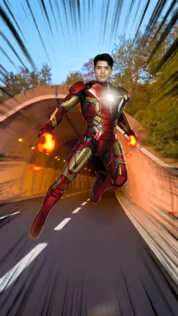 iron Man terbang
