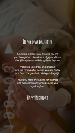 happy bday daughter