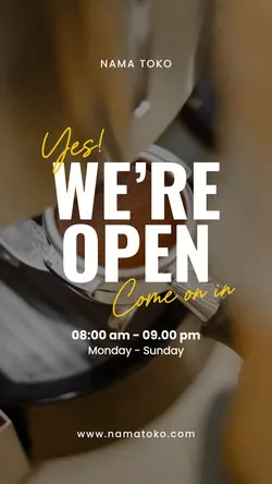 we are open