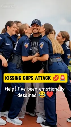 Kissing Cops Attack