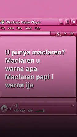 u punya maclaren ? 