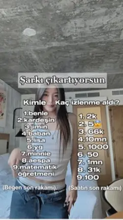 Şarkı çıkartiyorsunn