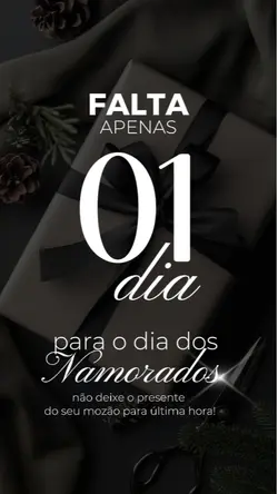 Falta apenas 1 dia