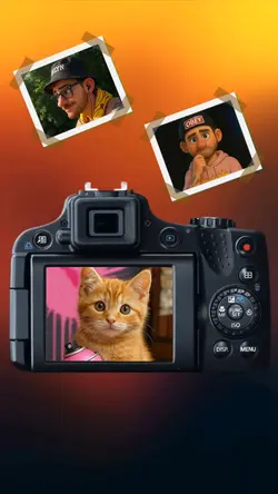 Máquina fotográfica.