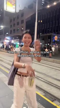 She is offline