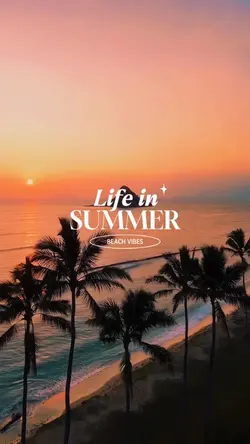 Life in summer beach