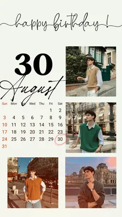 BIRTHDAY 30 AUGUST