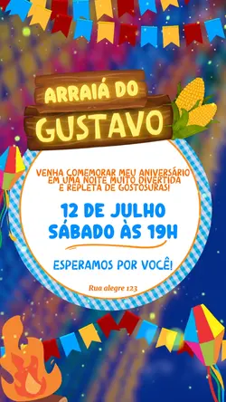 convite festa julina