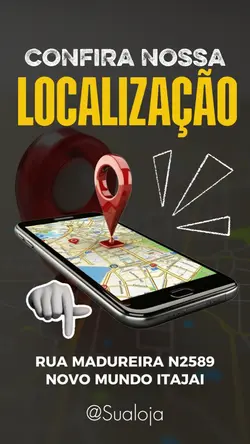 sua localização 