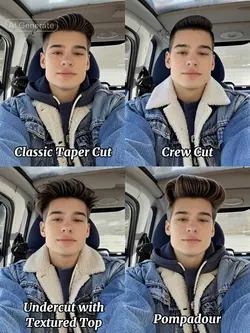 Man hairstyle AI