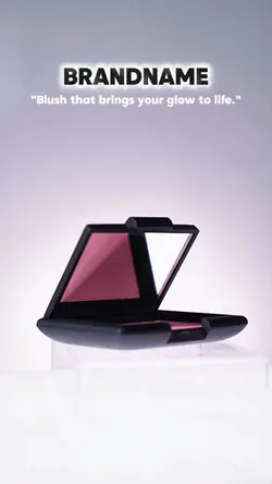 blush on