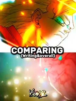 Goku comparing veget