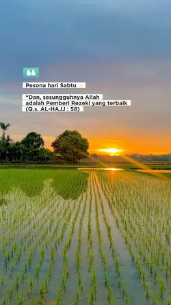 Pesona hari Sabtu ✨
