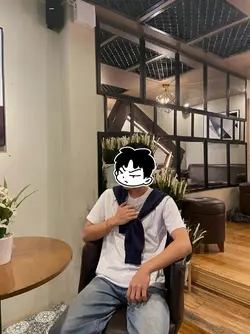 sticker on face