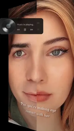 Making eye contact