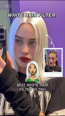 White hair filter 