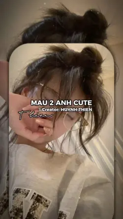 Mẫu 2 ảnh cute