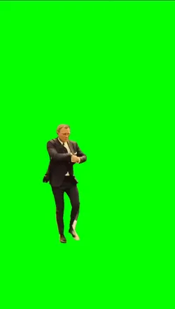 James bond walking