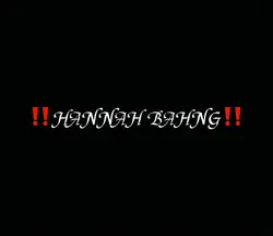 ‼️HANNAH BAHNG‼️