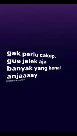Ga perlu cakep 🤌