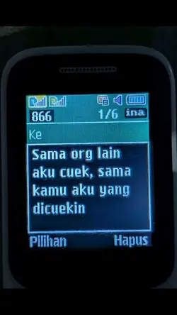 sama orang lain aku