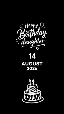 hbd daughter 14 Aug