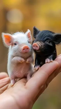 cute tiny pigs
