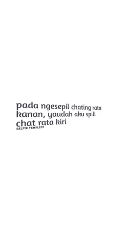 chat rata kiri 