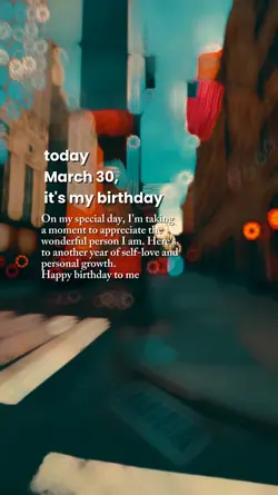 hbd to me marh 30