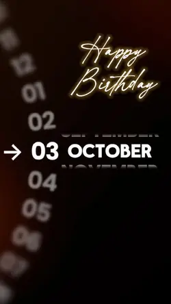 HBD 3 OCTOBER
