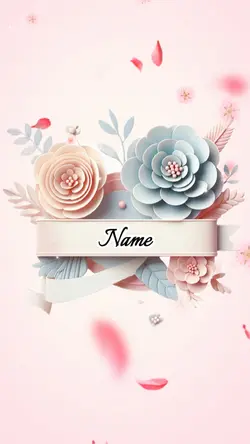 Name Logo flowers
