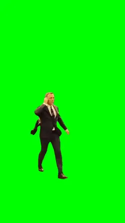 James Bond walking