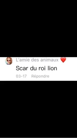 Scarl du roi lion 