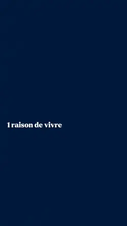 Raisons de vivre 