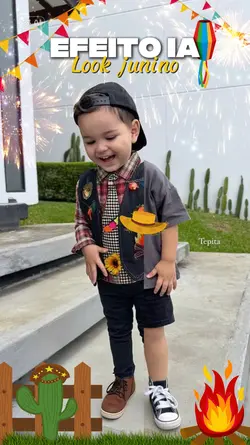 Look junino menino