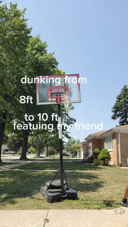 dunk from 8 to 10 ft