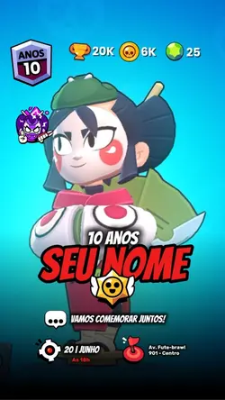 Convite Brawlstars 
