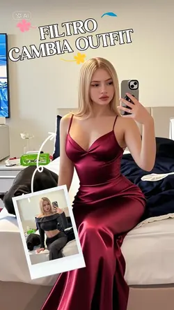 Filtro vestido rojo