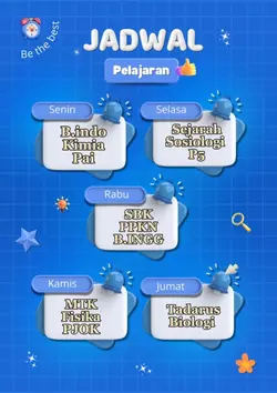 jadwal pelajaran