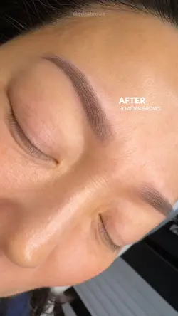 Before after brows