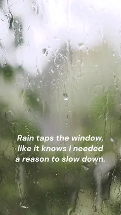 Rain on a window 