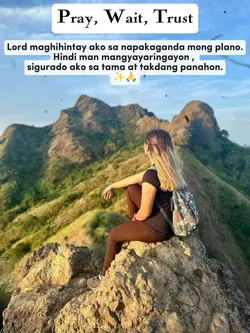 Pray wait trust god