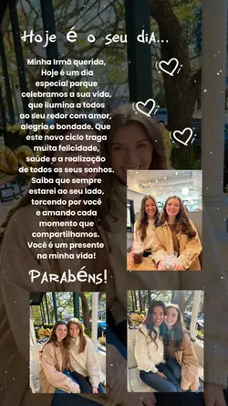 Parabéns Irmã