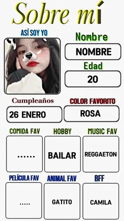 sobre mí, así soy 