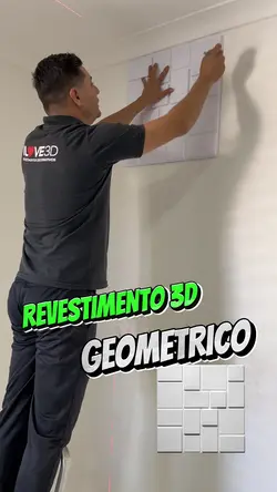 Placas 3D decorativa