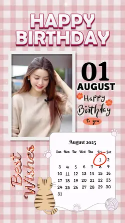 1 AUGUST HBD GIRL