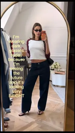 wearing dark glasses